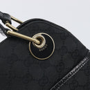 GUCCI GG Canvas Tote Bag Black Gold Tone 121023 Auth 202293A-14