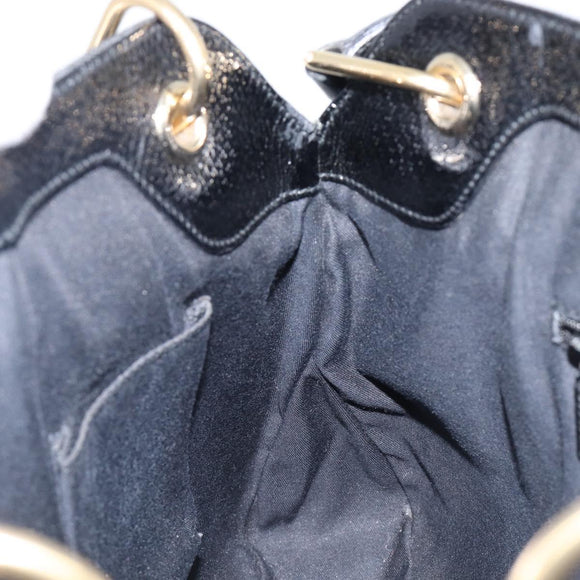 GUCCI GG Canvas Tote Bag Black Gold Tone 121023 Auth 202293A