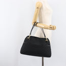 GUCCI GG Canvas Tote Bag Black Gold Tone 121023 Auth 202293A-23