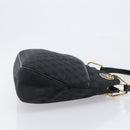 GUCCI GG Canvas Tote Bag Black Gold Tone 121023 Auth 202293A-4
