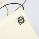 LOEWE Shoulder Bag Leather Ivory Gold Tone Auth 202298-18