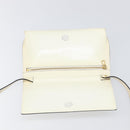 LOEWE Shoulder Bag Leather Ivory Gold Tone Auth 202298-9