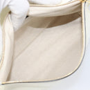 LOEWE Shoulder Bag Leather Ivory Gold Tone Auth 202298-11