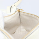 LOEWE Shoulder Bag Leather Ivory Gold Tone Auth 202298-20