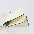 LOEWE Shoulder Bag Leather Ivory Gold Tone Auth 202298-4
