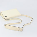LOEWE Shoulder Bag Leather Ivory Gold Tone Auth 202298-7
