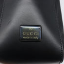 GUCCI Shoulder Bag Canvas Black Silver 001 3766 Auth 202299A-17