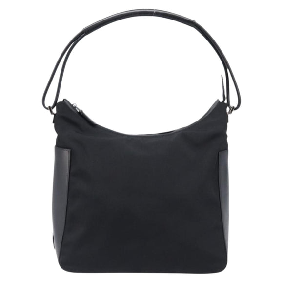 GUCCI Shoulder Bag Canvas Black Silver 001 3766 Auth 202299A