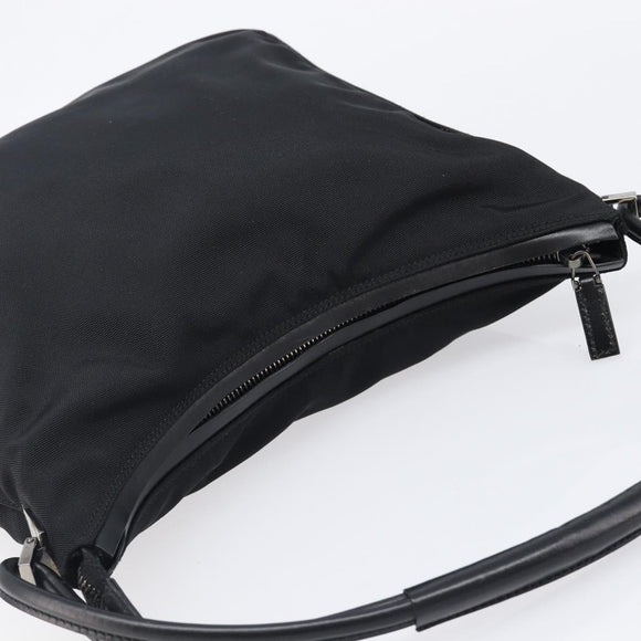 GUCCI Shoulder Bag Canvas Black Silver 001 3766 Auth 202299A