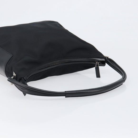 GUCCI Shoulder Bag Canvas Black Silver 001 3766 Auth 202299A