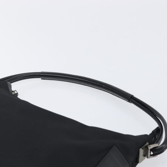 GUCCI Shoulder Bag Canvas Black Silver 001 3766 Auth 202299A