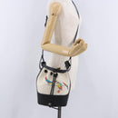 LOEWE Paula's Ibiza Collaboration Bag Canvas 2way Ivory Silver Auth 202301M-25