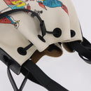 LOEWE Paula's Ibiza Collaboration Bag Canvas 2way Ivory Silver Auth 202301M-6
