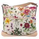 GUCCI flora Shoulder Bag Canvas Multicolor Gold Tone 145857 Auth 202303A-2