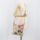GUCCI flora Shoulder Bag Canvas Multicolor Gold Tone 145857 Auth 202303A-23