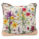 GUCCI flora Shoulder Bag Canvas Multicolor Gold Tone 145857 Auth 202303A-3