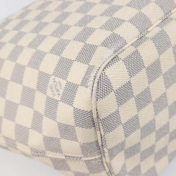LOUIS VUITTON Damier Azur Neverfull MM Tote Bag N41605 LV Auth 202304