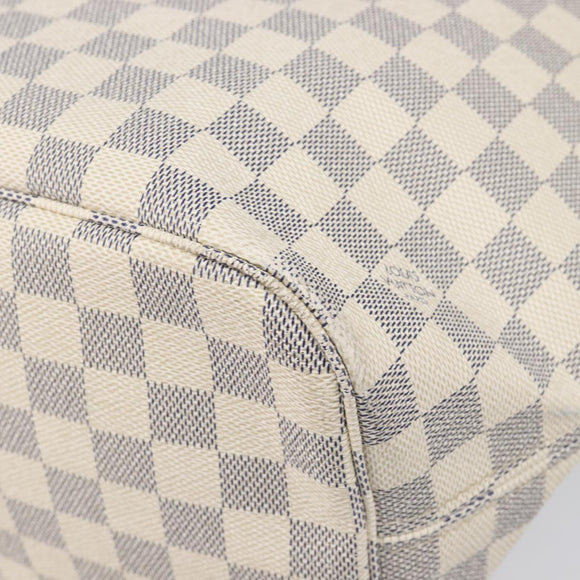 LOUIS VUITTON Damier Azur Neverfull MM Tote Bag N41605 LV Auth 202304