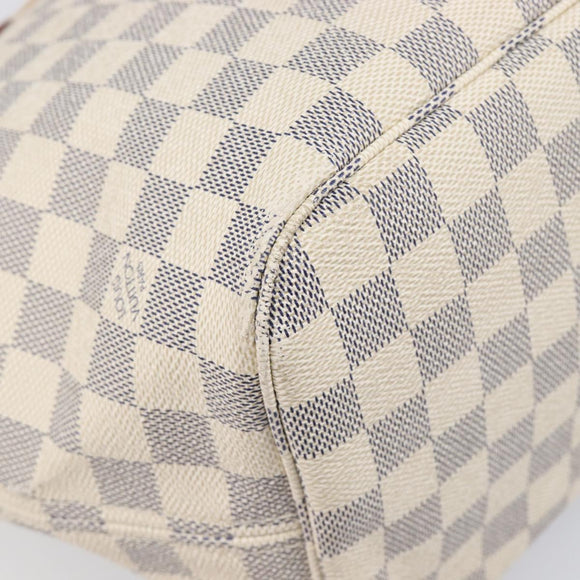 LOUIS VUITTON Damier Azur Neverfull MM Tote Bag N41605 LV Auth 202304