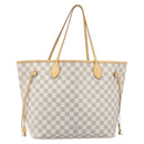 LOUIS VUITTON Damier Azur Neverfull MM Tote Bag N41605 LV Auth 202304-13