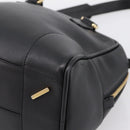LOEWE Amazona 75 Hand Bag Leather 2way Black Gold Auth 202305V-9