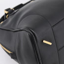 LOEWE Amazona 75 Hand Bag Leather 2way Black Gold Auth 202305V-16