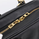 LOEWE Amazona 75 Hand Bag Leather 2way Black Gold Auth 202305V-19