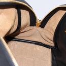LOEWE Amazona 75 Hand Bag Leather 2way Black Gold Auth 202305V-22