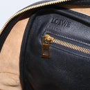 LOEWE Amazona 75 Hand Bag Leather 2way Black Gold Auth 202305V-23