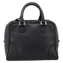 LOEWE Amazona 75 Hand Bag Leather 2way Black Gold Auth 202305V-2