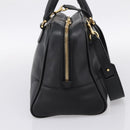 LOEWE Amazona 75 Hand Bag Leather 2way Black Gold Auth 202305V-3