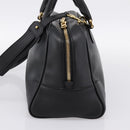 LOEWE Amazona 75 Hand Bag Leather 2way Black Gold Auth 202305V-4