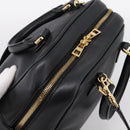 LOEWE Amazona 75 Hand Bag Leather 2way Black Gold Auth 202305V-6