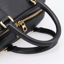 LOEWE Amazona 75 Hand Bag Leather 2way Black Gold Auth 202305V-7