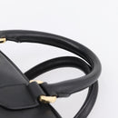 LOEWE Amazona 75 Hand Bag Leather 2way Black Gold Auth 202305V-14