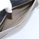 CELINE Trapeze Hand Bag Leather 2way Orange Silver Auth 202307V-25