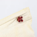 HERMES Aline PM Shoulder Bag Canvas Beige Red Auth 202310-14