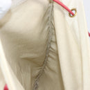 HERMES Aline PM Shoulder Bag Canvas Beige Red Auth 202310-17