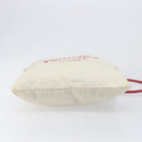 HERMES Aline PM Shoulder Bag Canvas Beige Red Auth 202310-9