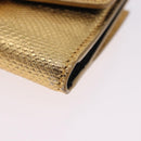 BVLGARI Serpenti Wallet Leather Gold Auth 202311M-15