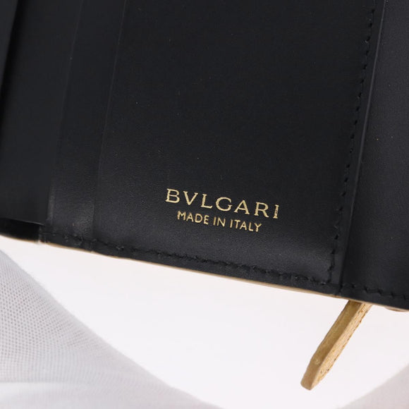 BVLGARI Serpenti Wallet Leather Gold Auth 202311M