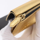 BVLGARI Serpenti Wallet Leather Gold Auth 202311M-10