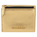BVLGARI Serpenti Wallet Leather Gold Auth 202311M-2