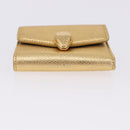 BVLGARI Serpenti Wallet Leather Gold Auth 202311M-7