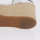 LOUIS VUITTON Star Board Line Sandals Leather White LV Auth 202318M-11