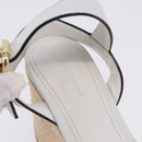 LOUIS VUITTON Star Board Line Sandals Leather White LV Auth 202318M-14