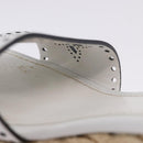 LOUIS VUITTON Star Board Line Sandals Leather White LV Auth 202318M-17