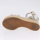 LOUIS VUITTON Star Board Line Sandals Leather White LV Auth 202318M-24