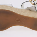 LOUIS VUITTON Star Board Line Sandals Leather White LV Auth 202318M-26