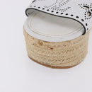 LOUIS VUITTON Star Board Line Sandals Leather White LV Auth 202318M-3